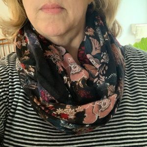 Moody Floral Infinity Scarf